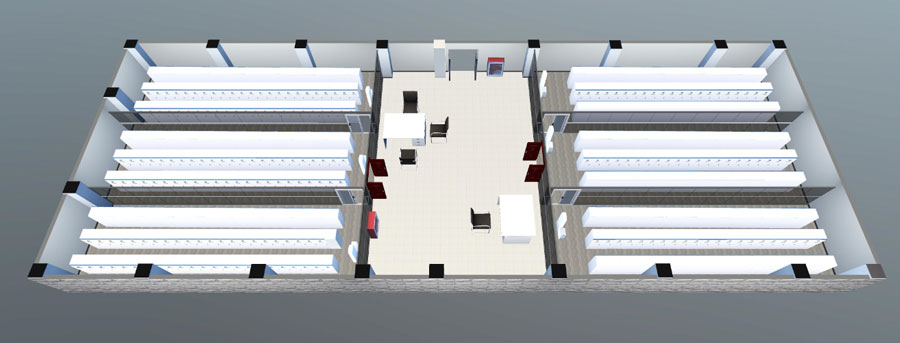 三维可视化机房监控界面设计